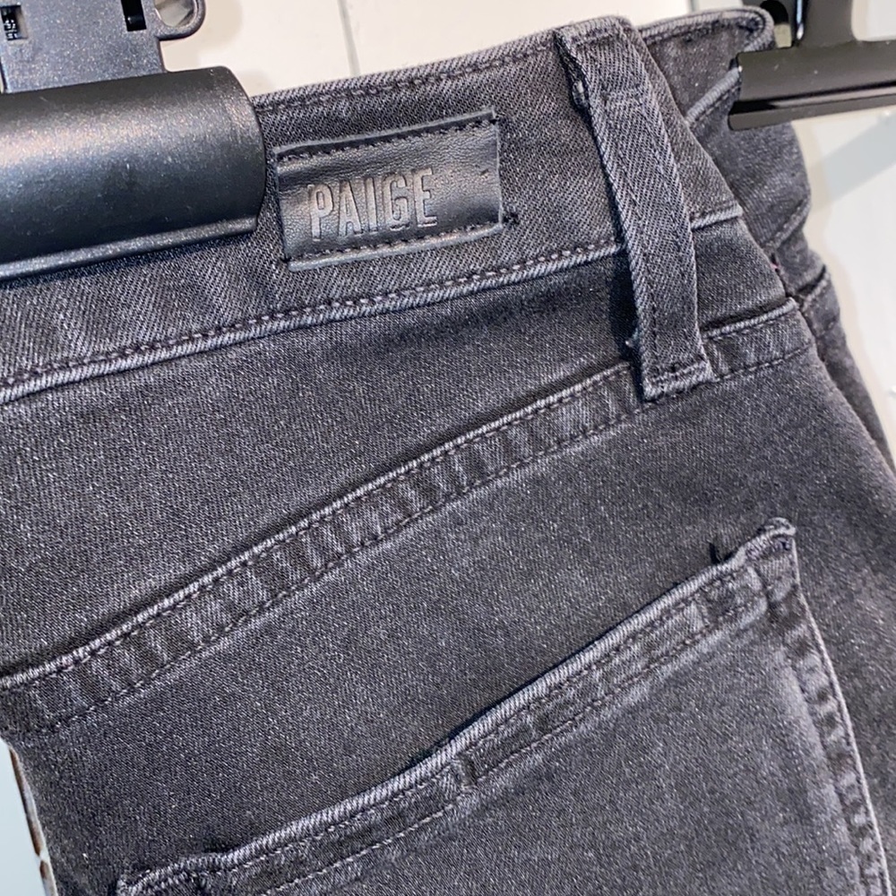 Paige Black Jeans Women’s Size 26 Zipper Pockets Skinny Perfect Grab and Go - Picture 5 of 15